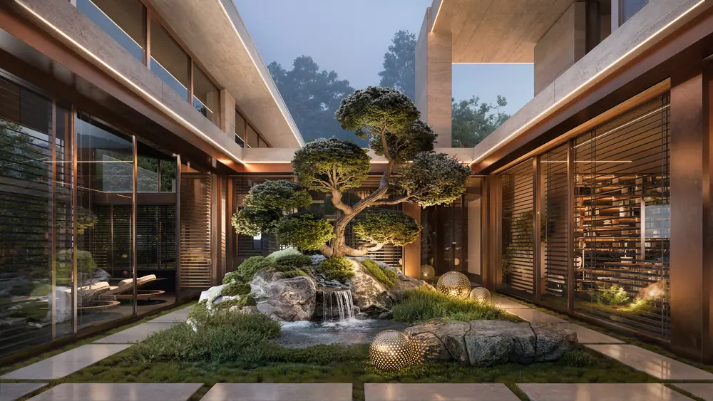 Linea Residence courtyard